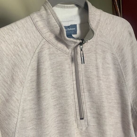Tommy Bahama Reversible Half Zip - Picture 3 of 7